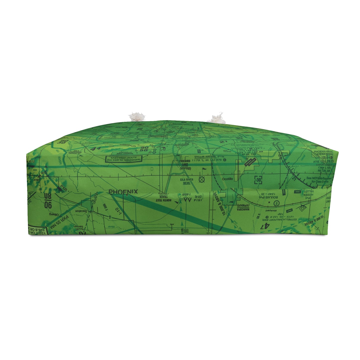 Aeronautical Chart weekender tote bag (PHX/green)