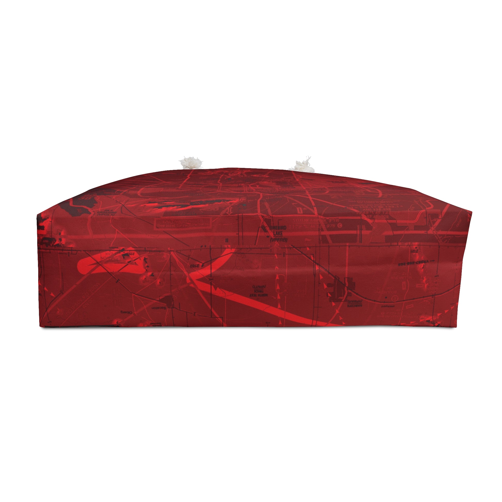 Aeronautical Chart weekender tote bag (PHX/red)