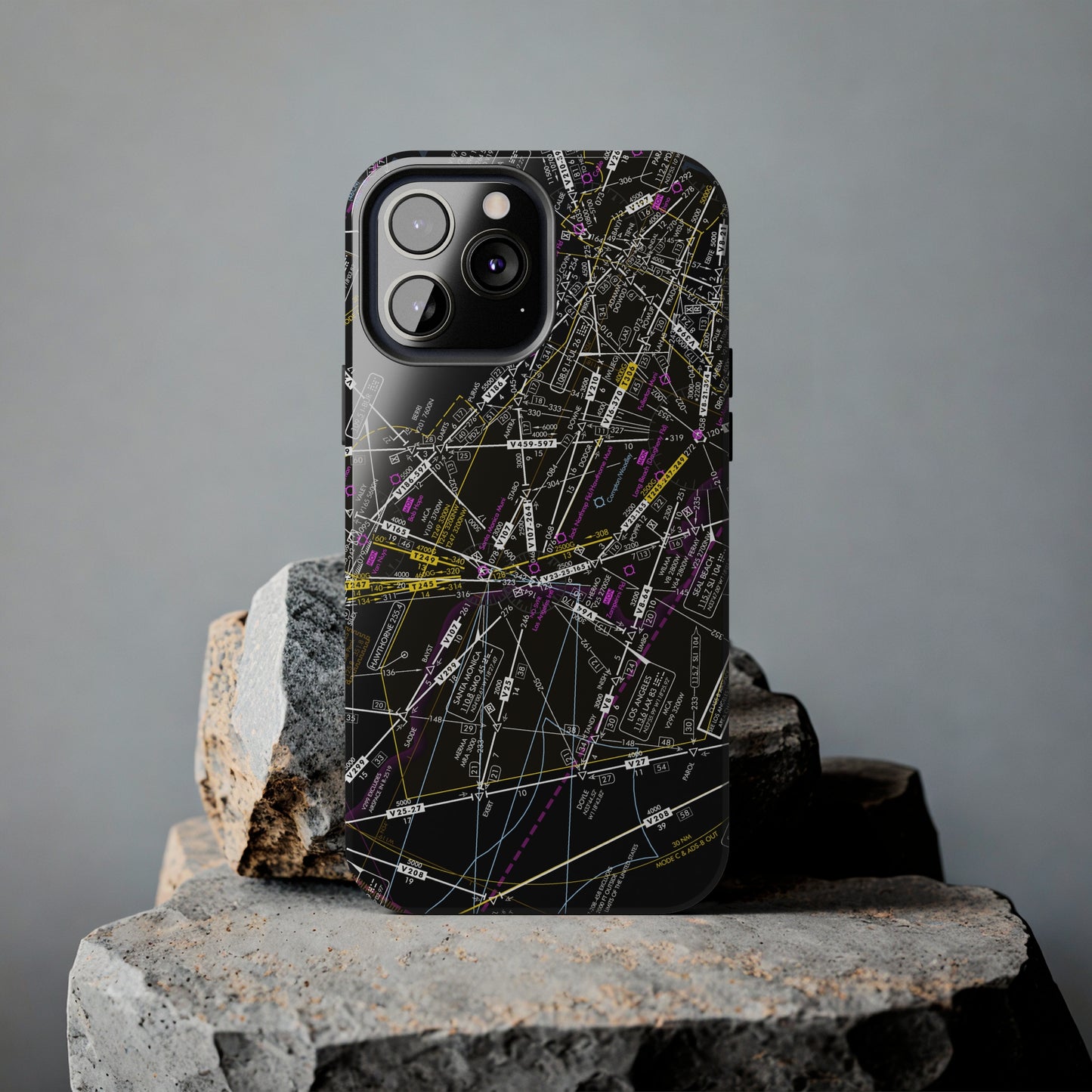 Enroute Low Altitude Chart (ELUS3) tough phone cases (invert)