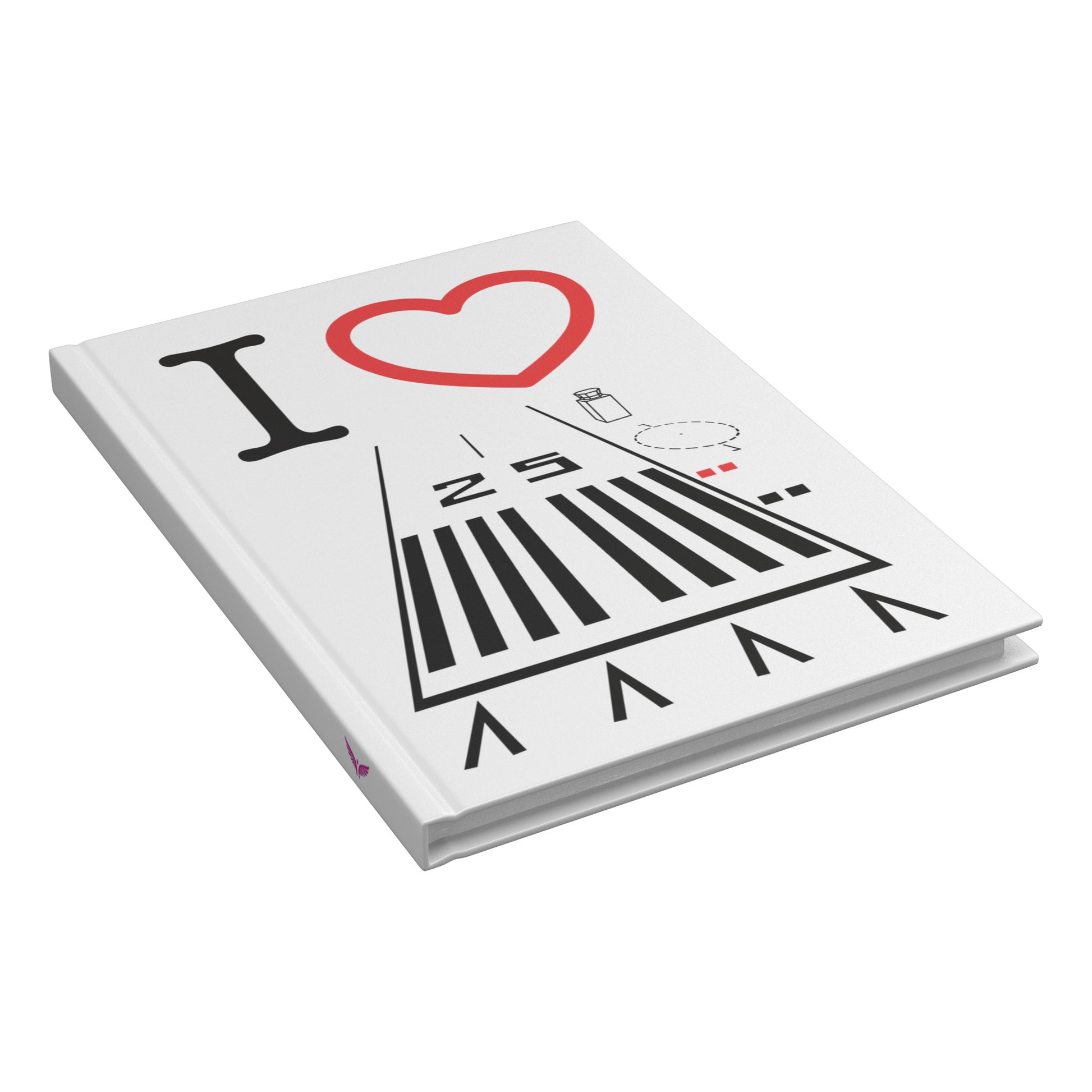 Hawthorne Airport Runway 25 / 7 hardcover journal