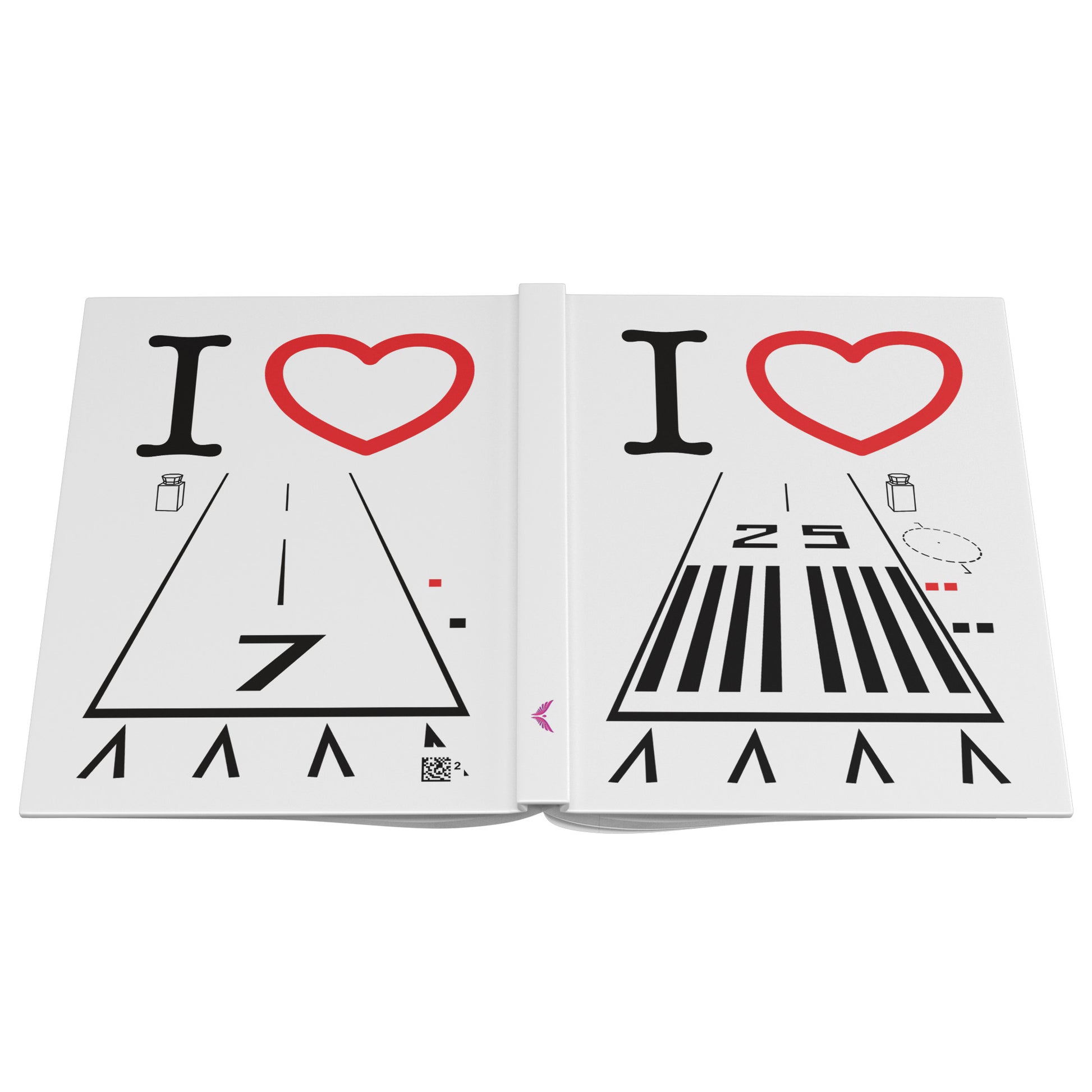 Hawthorne Airport Runway 25 / 7 hardcover journal