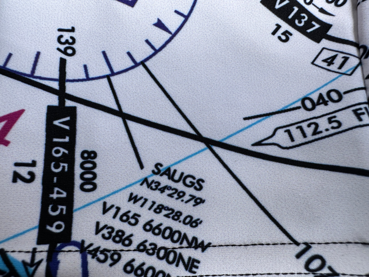 Enroute Low Altitude (ELUS3) Chart leggings (white)