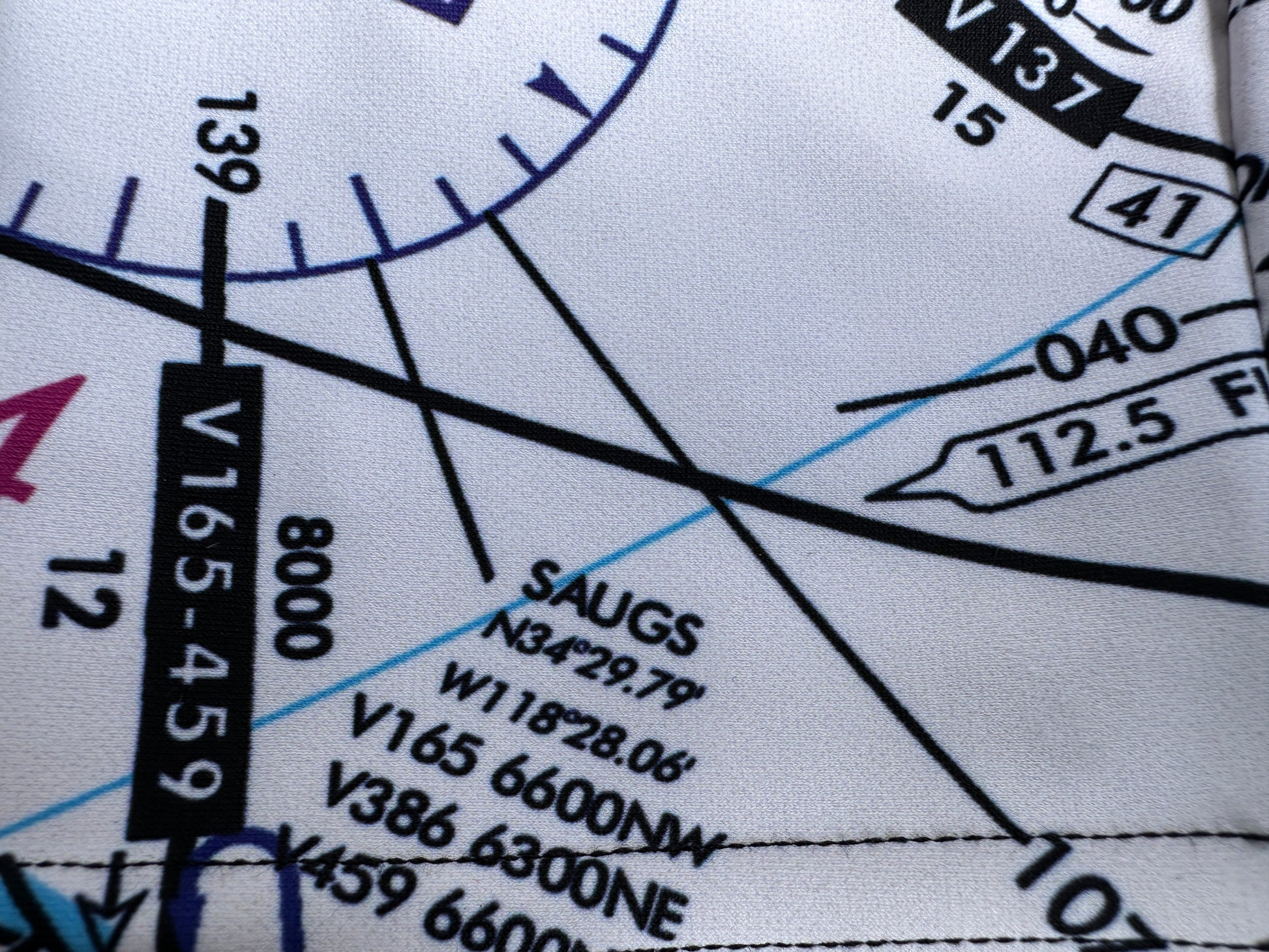 Enroute Low Altitude (ELUS3) Chart leggings (white)