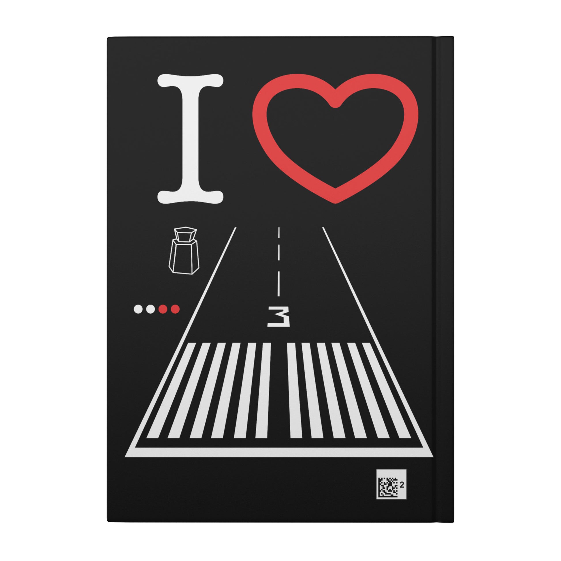 Santa Monica Airport Runway 21 / 3 hardcover journal (black)