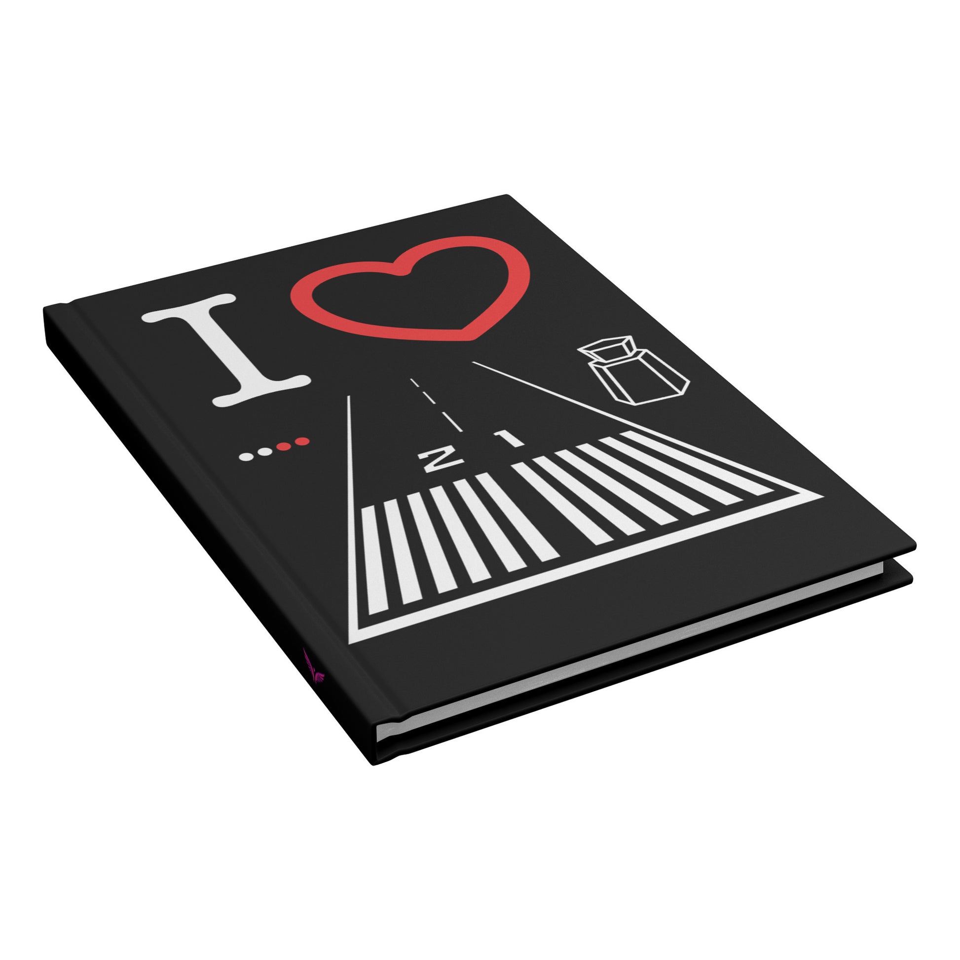 Santa Monica Airport Runway 21 / 3 hardcover journal (black)