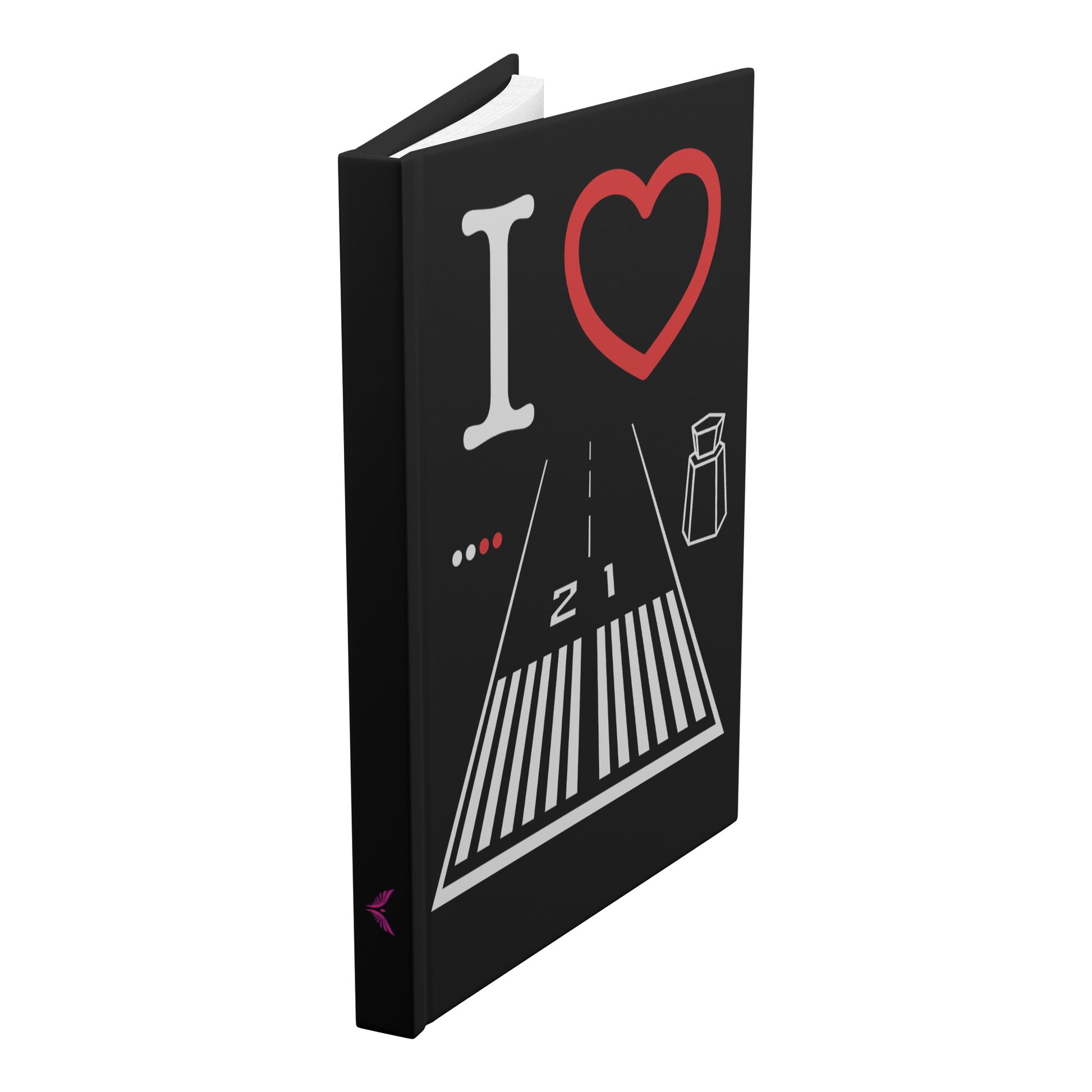 Santa Monica Airport Runway 21 / 3 hardcover journal (black)