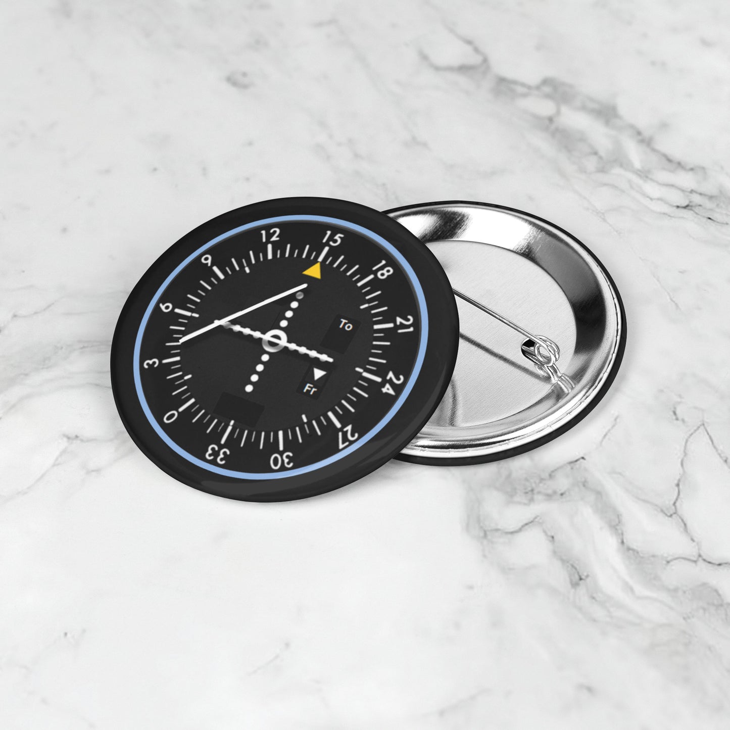 VHF omnidirectional range button pin