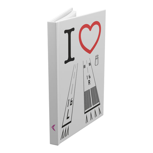 Van Nuys Airport Runways 16L - 16R / 34L - 34R hardcover journal