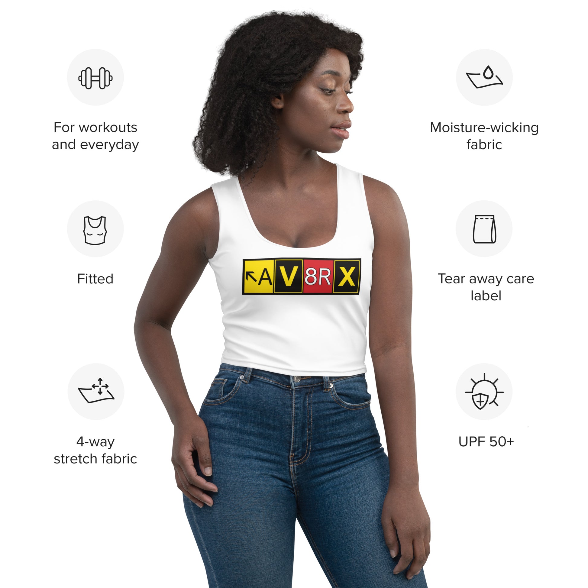 Aviatrix crop top (white)