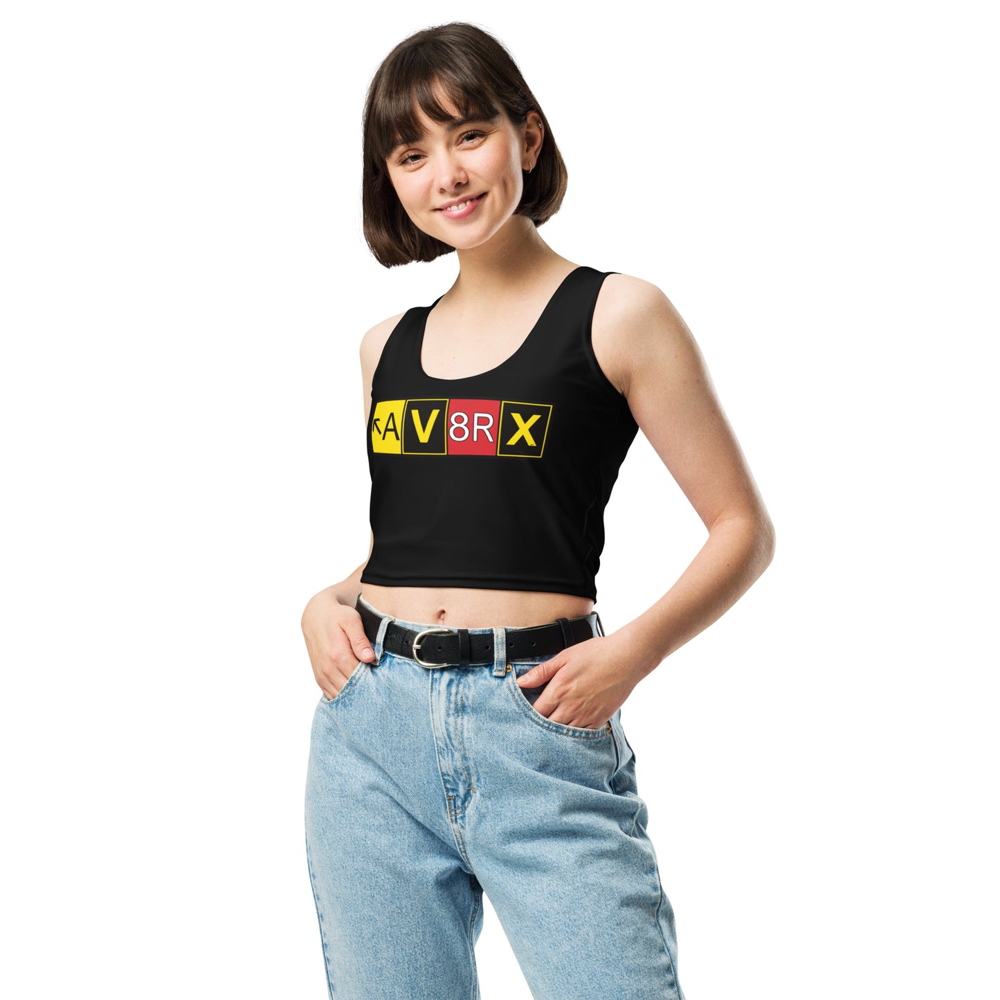 Aviatrix crop top (black)