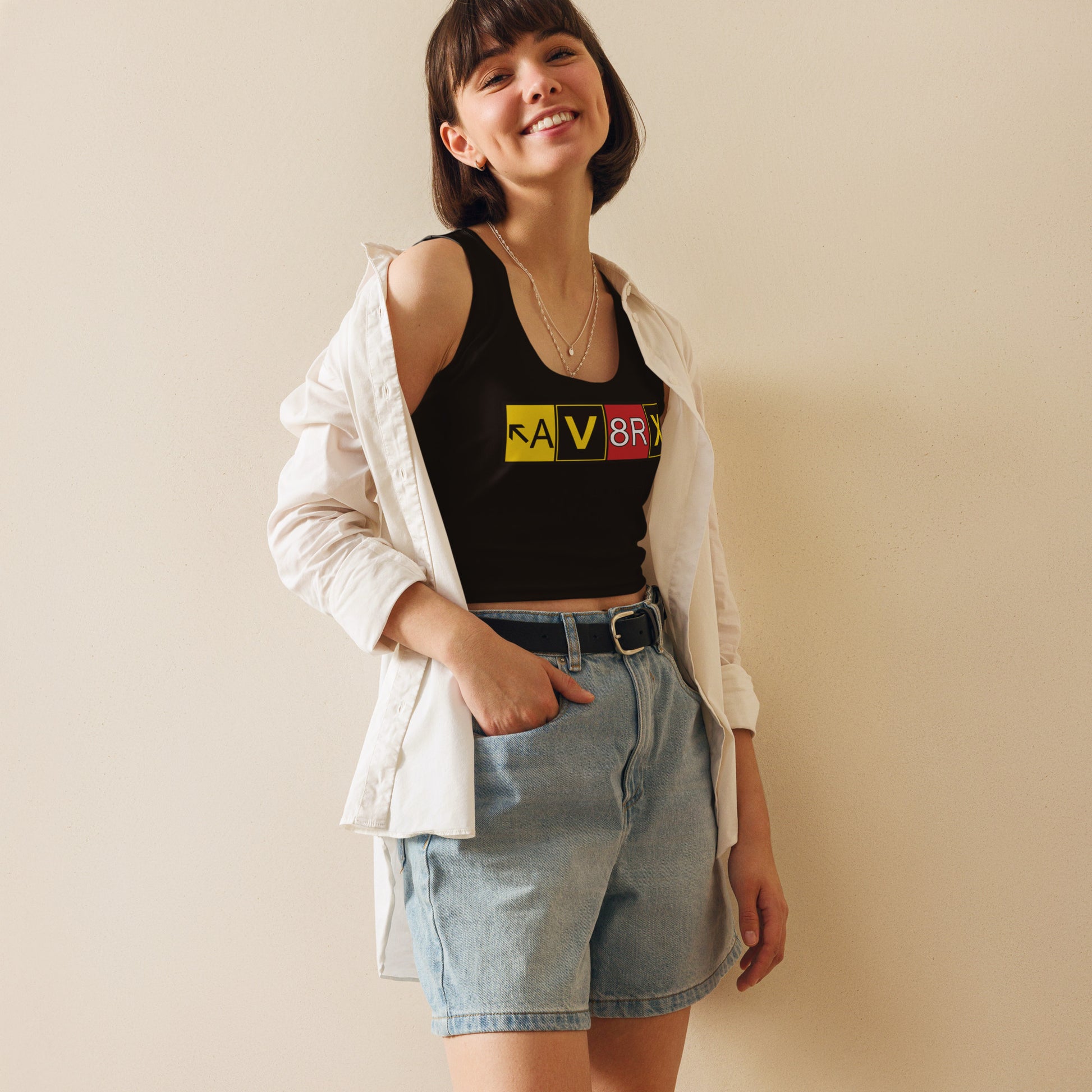 Aviatrix crop top (black)