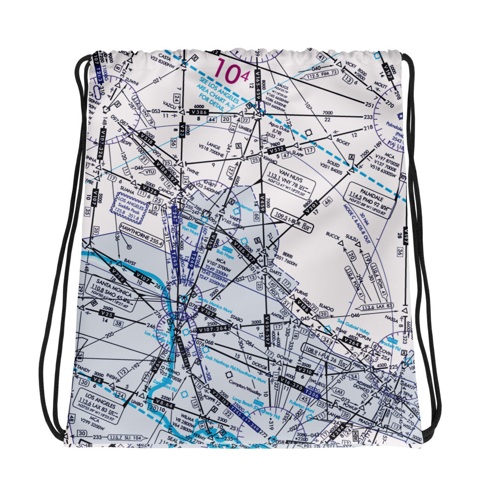 Enroute Low Altitude Chart drawstring bag (ELUS3/white)