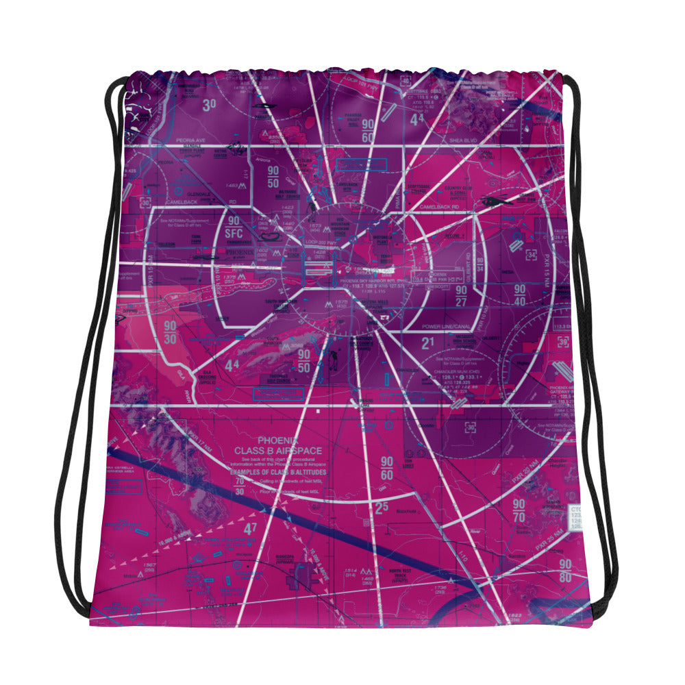 Phoenix TAC Chart drawstring bag (purple)