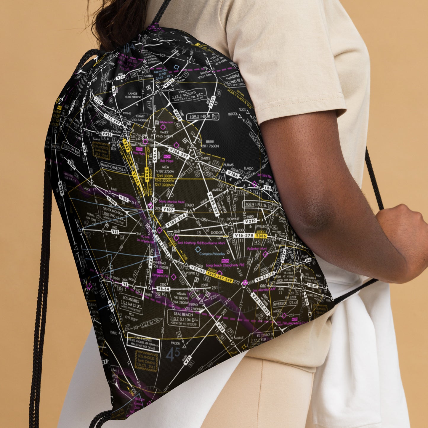 Enroute Low Altitude Chart (ELUS3) drawstring bag (invert)
