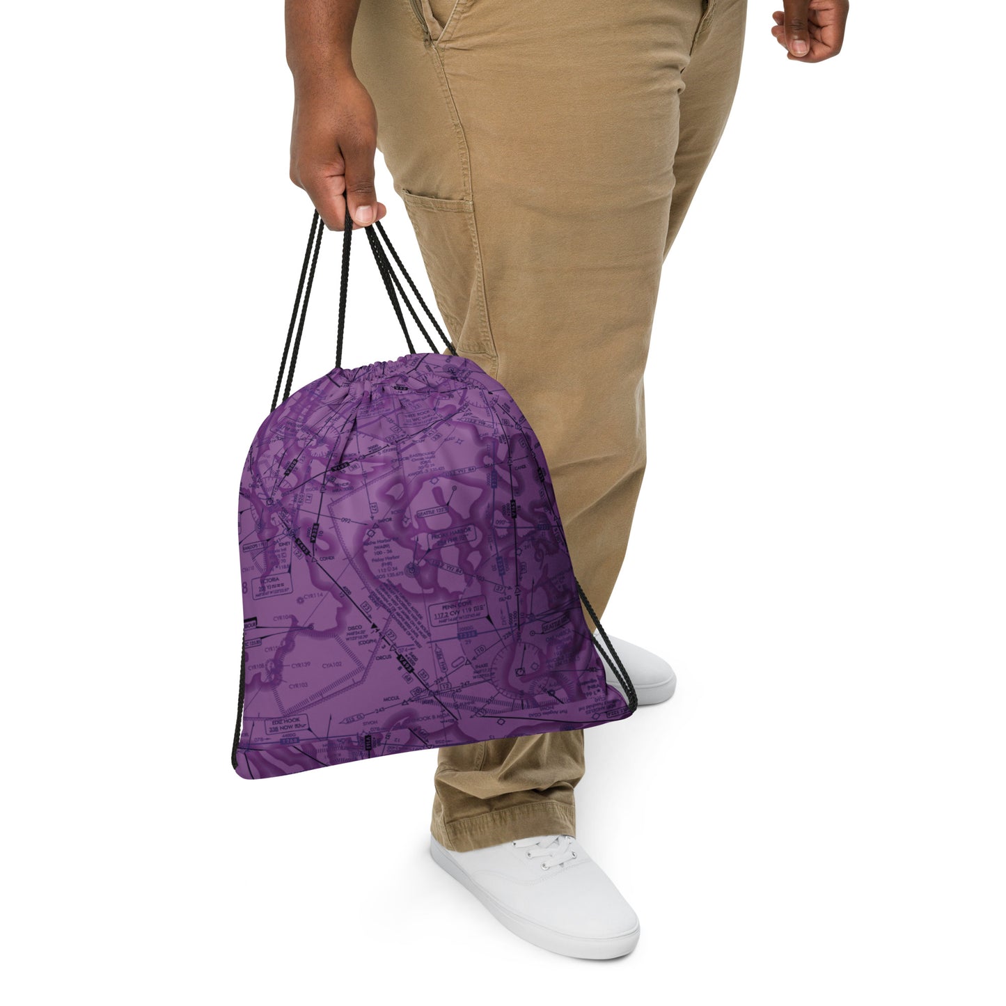 Enroute Low Altitude Chart drawstring bag (ELUS1/purple)