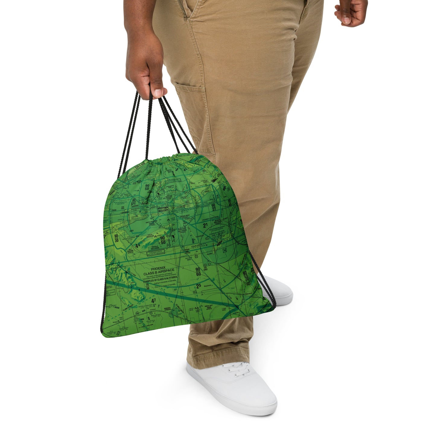 Phoenix TAC Chart drawstring bag (green)
