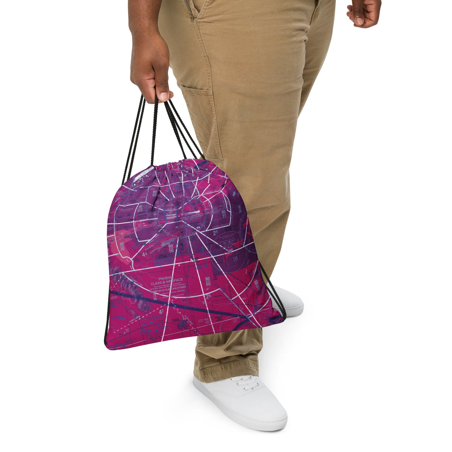 Phoenix TAC Chart drawstring bag (purple)