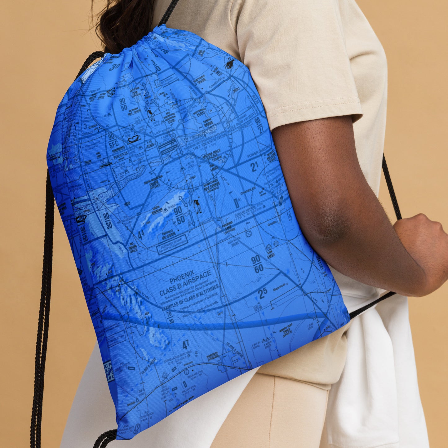 Phoenix TAC Chart drawstring bag (blue)