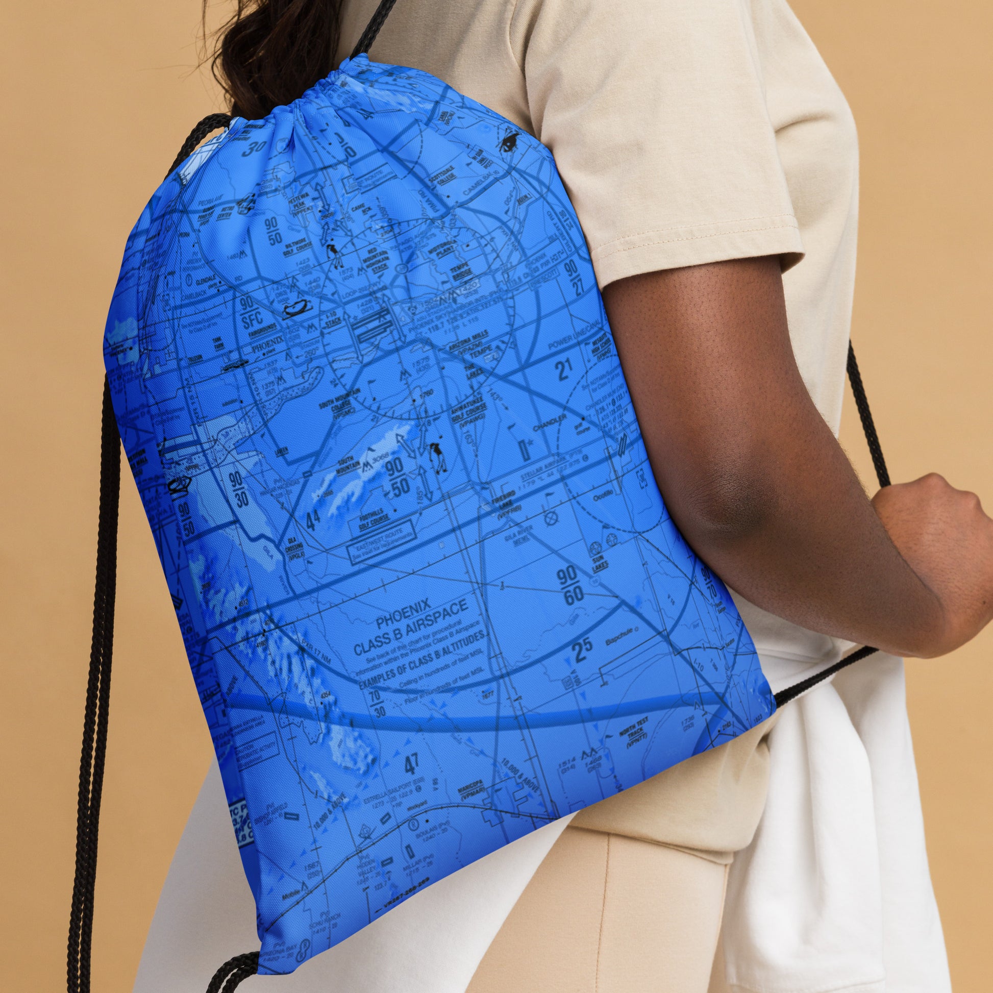 Phoenix TAC Chart drawstring bag (blue)