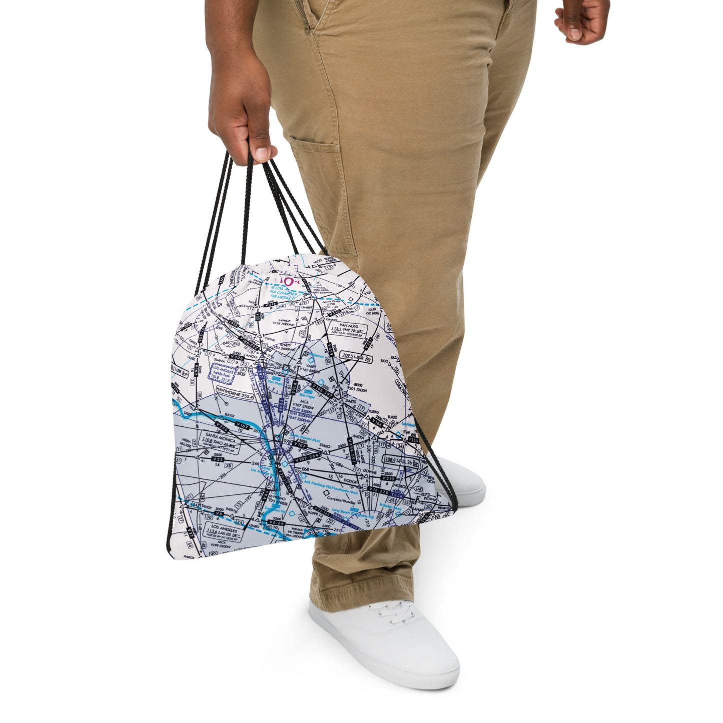 Enroute Low Altitude Chart drawstring bag (ELUS3/white)