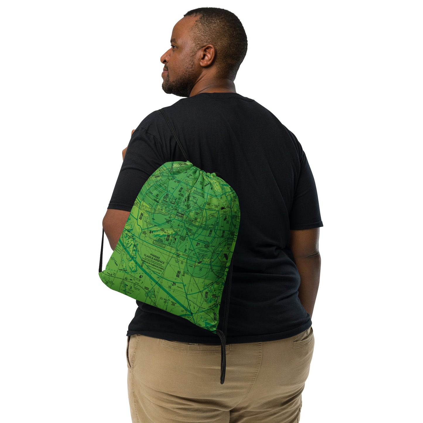Phoenix TAC Chart drawstring bag (green)