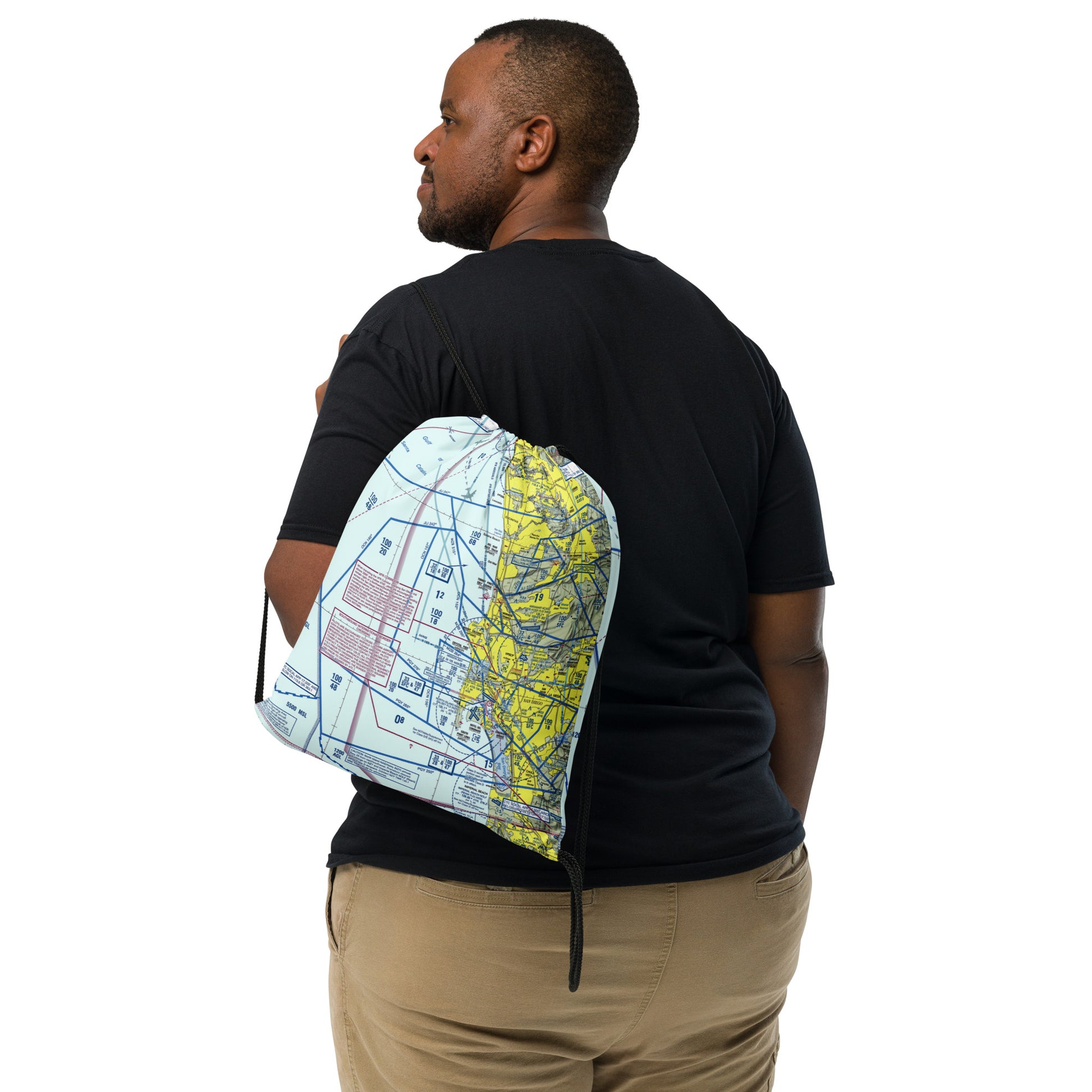 San Diego TAC Chart drawstring bag