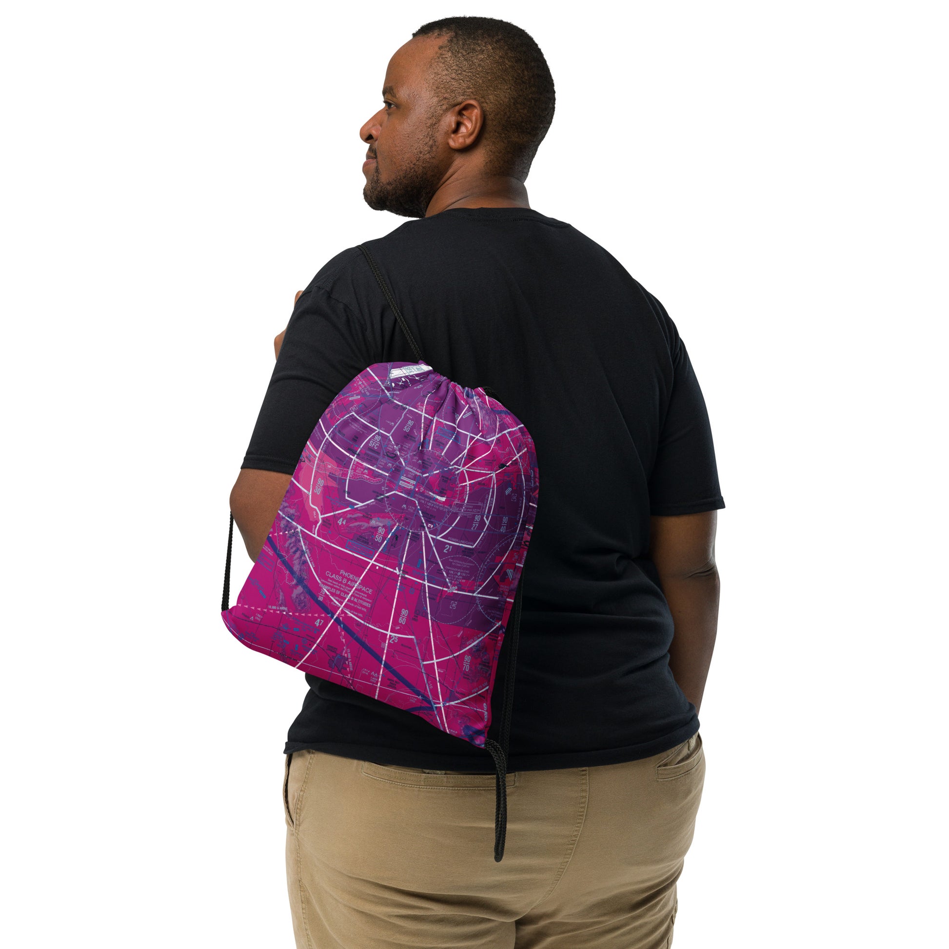 Phoenix TAC Chart drawstring bag (purple)