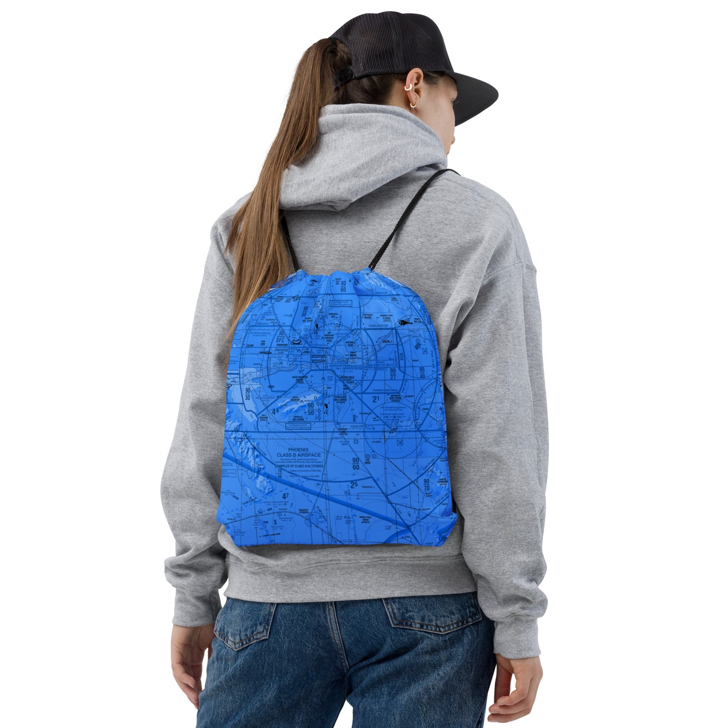 Phoenix TAC Chart drawstring bag (blue)