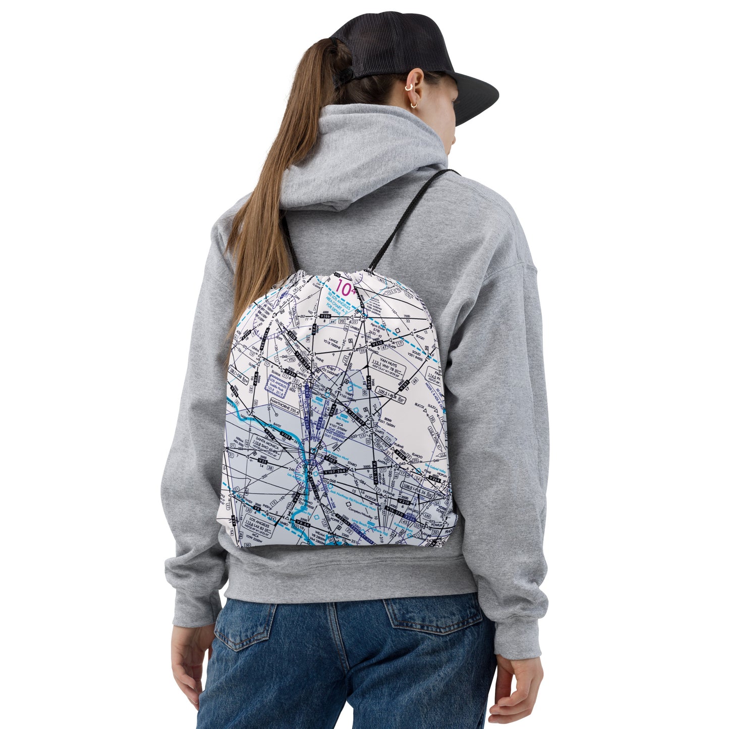 Enroute Low Altitude Chart drawstring bag (ELUS3/white)