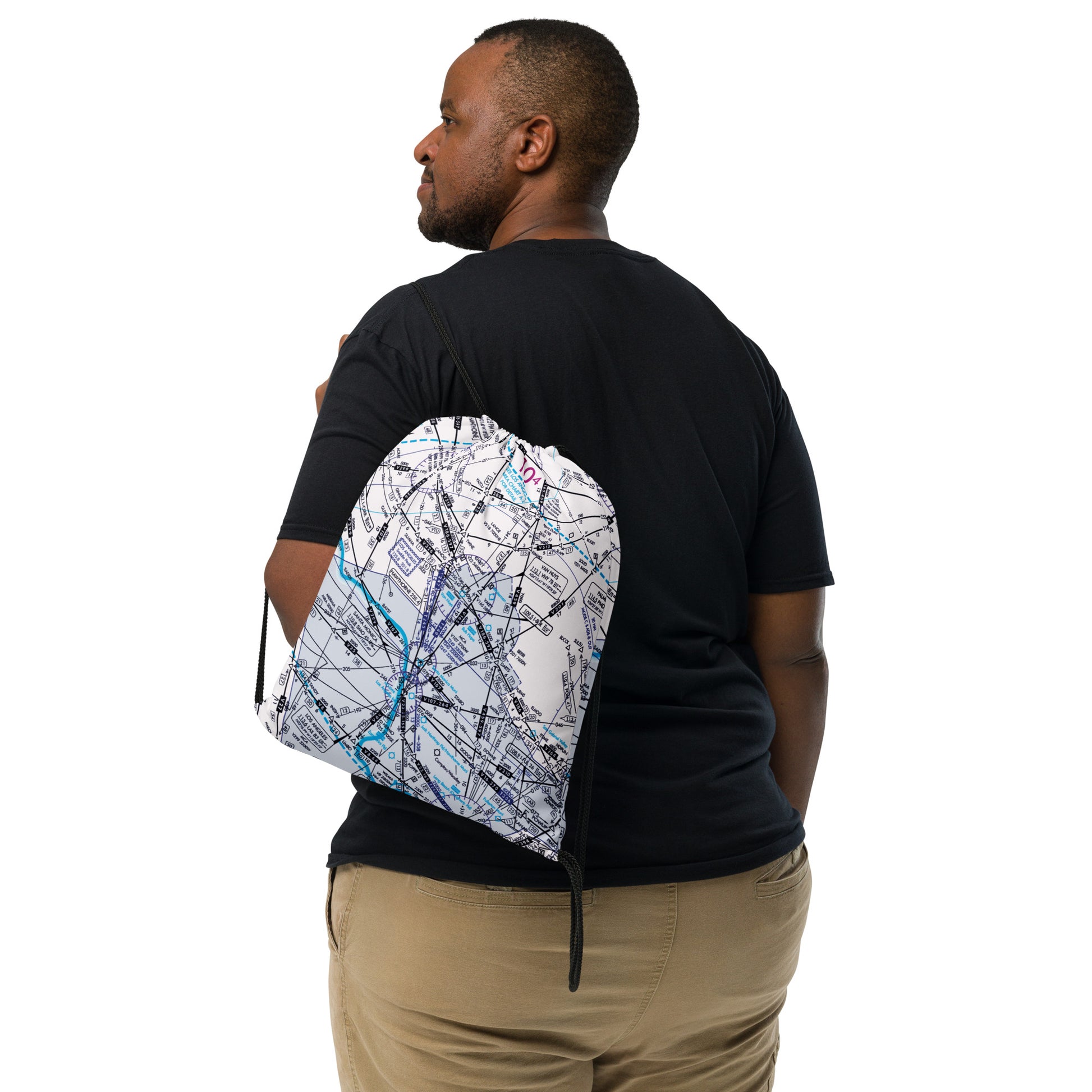 Enroute Low Altitude Chart drawstring bag (ELUS3/white)