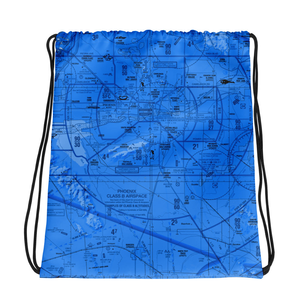 Phoenix TAC Chart drawstring bag (blue)