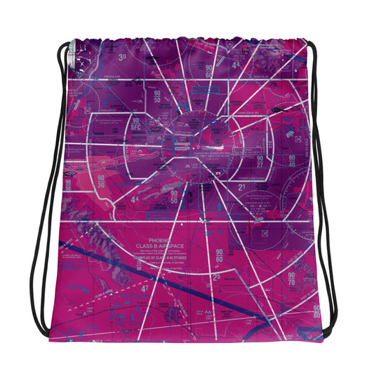 Phoenix TAC Chart drawstring bag (purple)