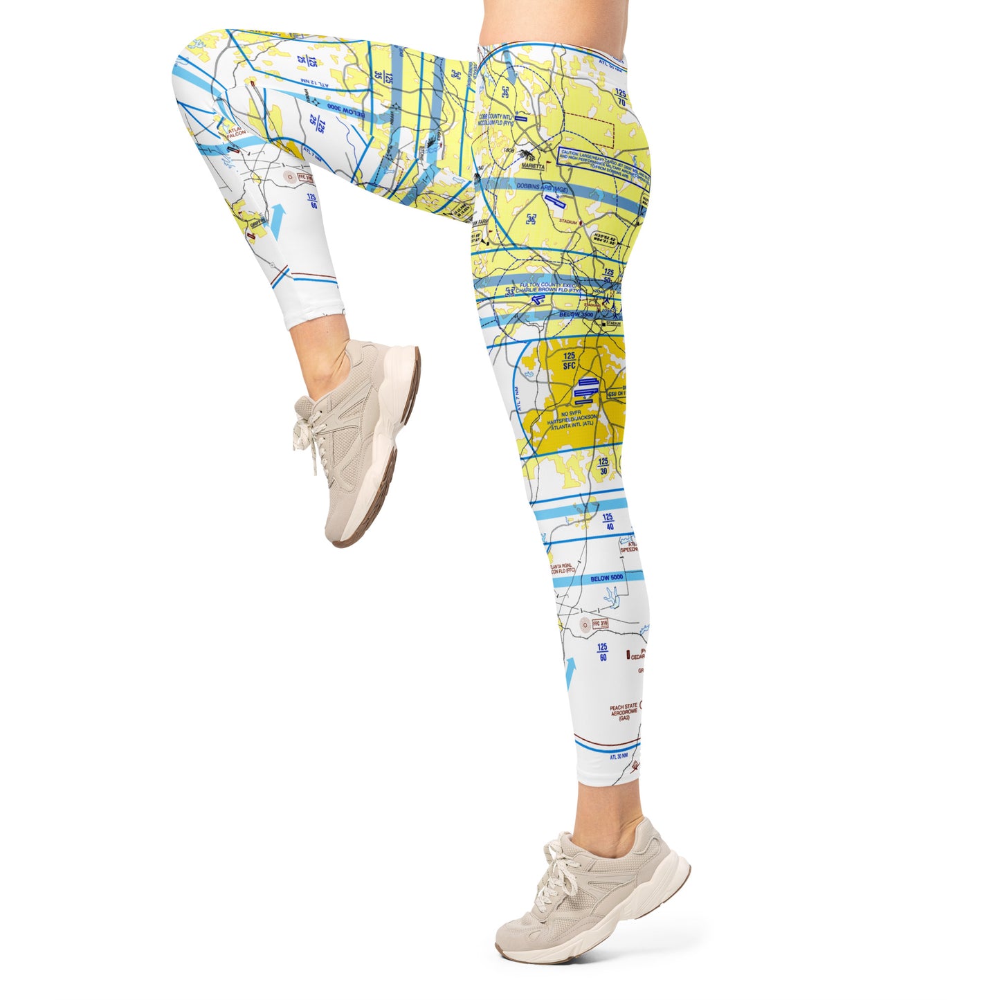 Atlanta Flyway Chart leggings