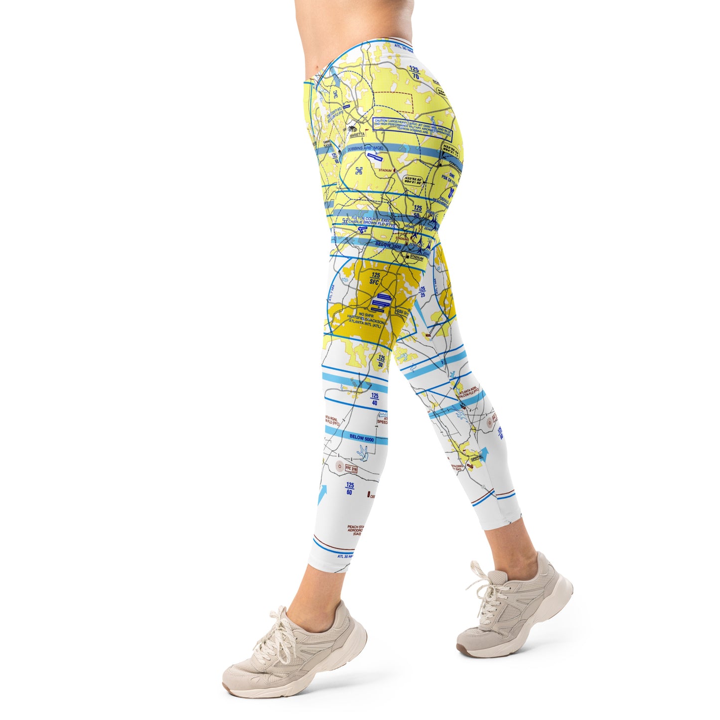 Atlanta Flyway Chart leggings