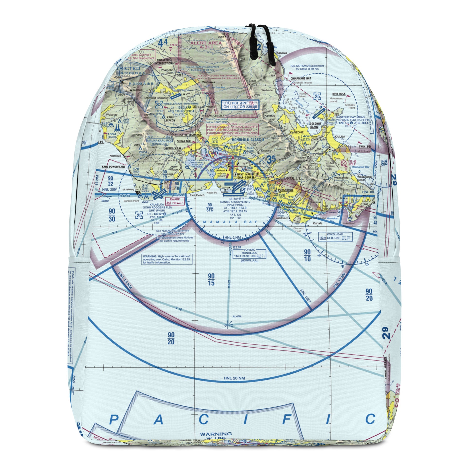 Honolulu Sectional Chart Minimalist Backpack
