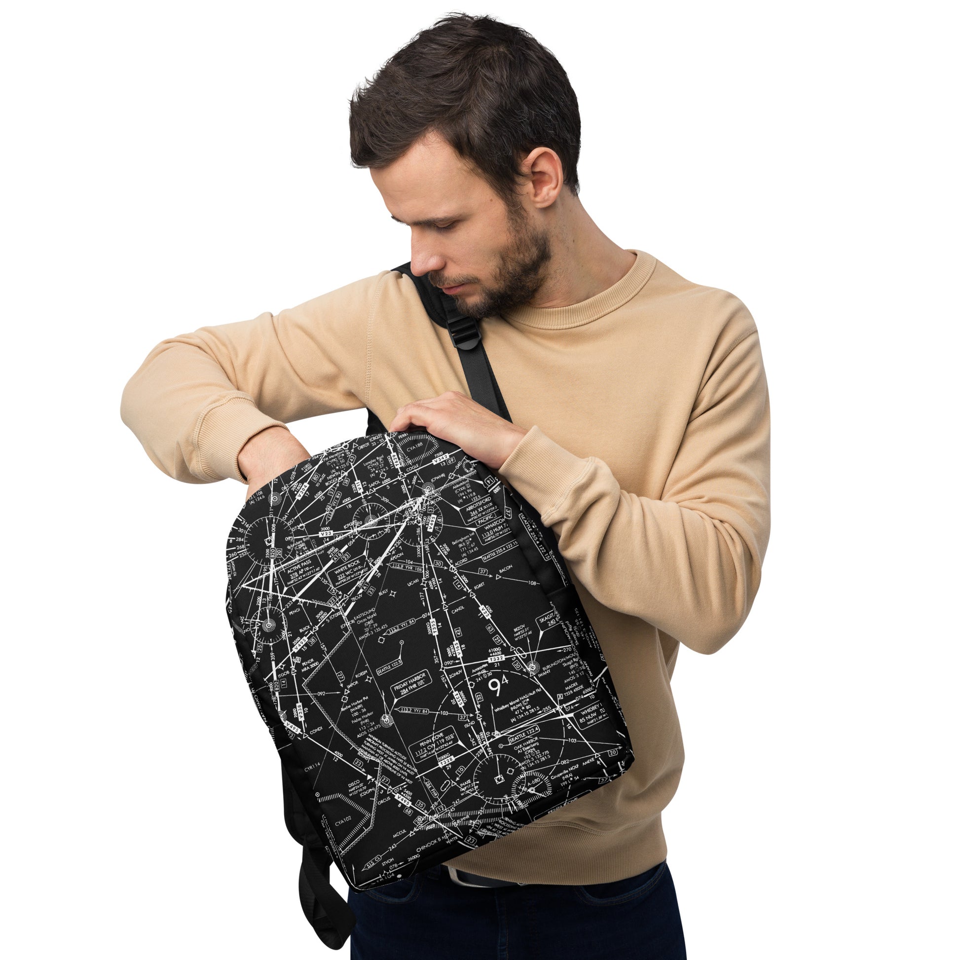 Enroute Low Altitude (ELUS1) Minimalist Backpack (b&w)