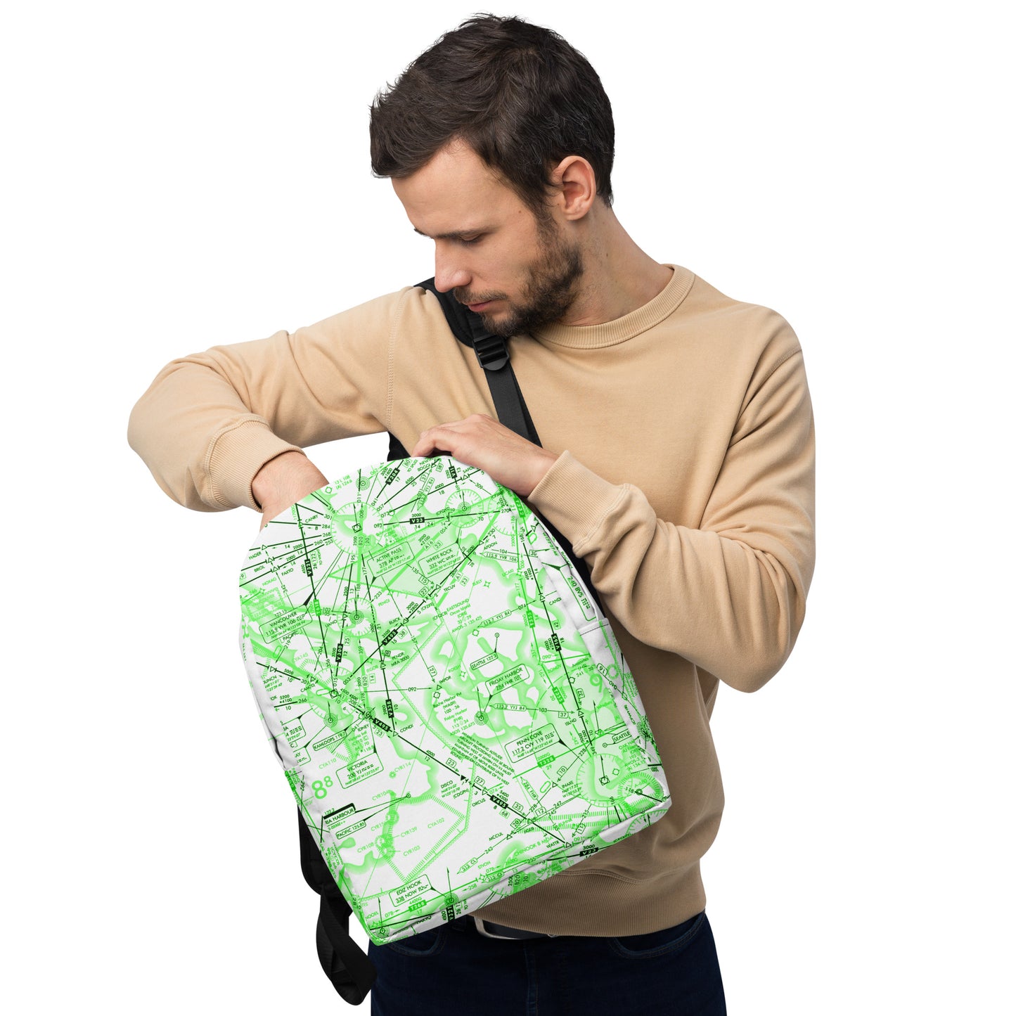 Enroute Low Altitude (ELUS1) - Minimalist Backpack (green&white)