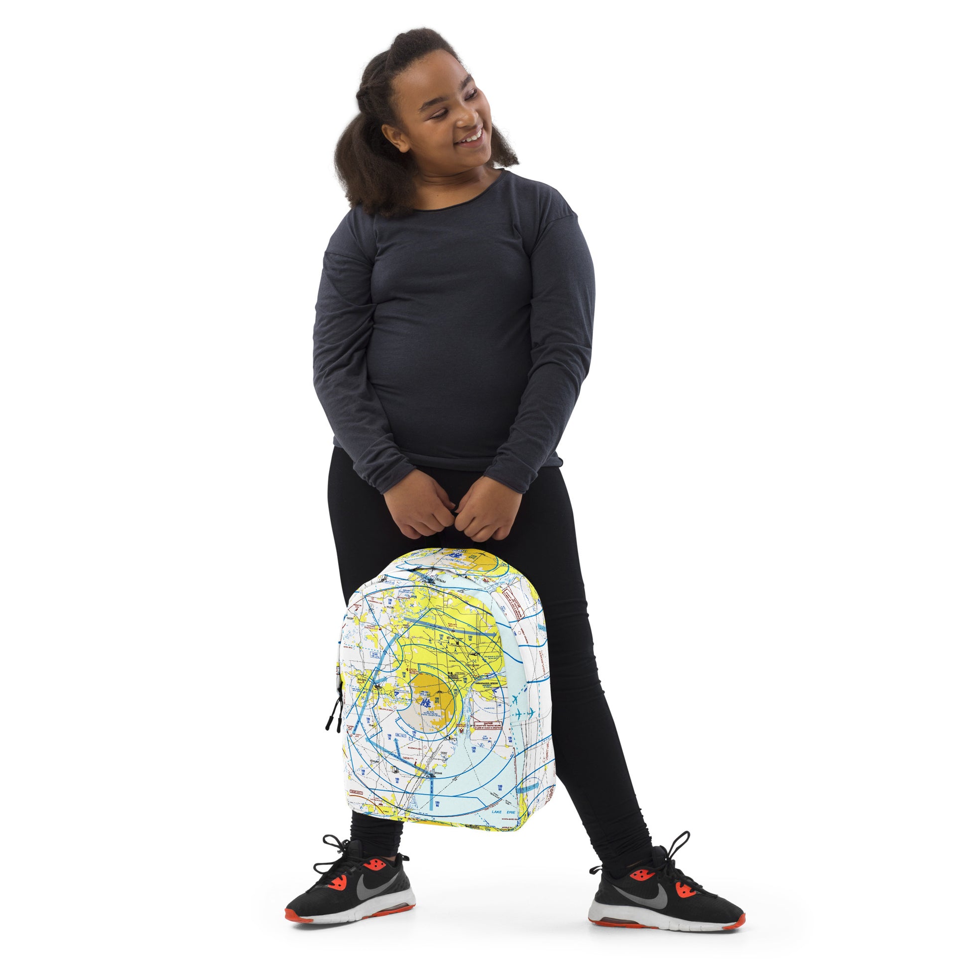 Detroit Flyway Chart Minimalist Backpack