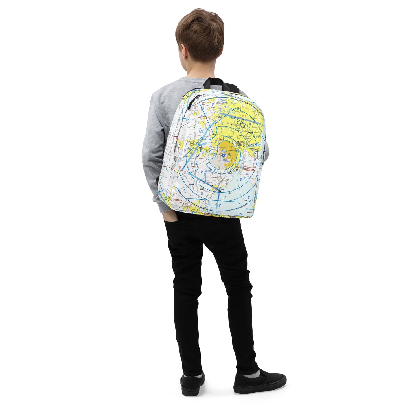 Detroit Flyway Chart Minimalist Backpack