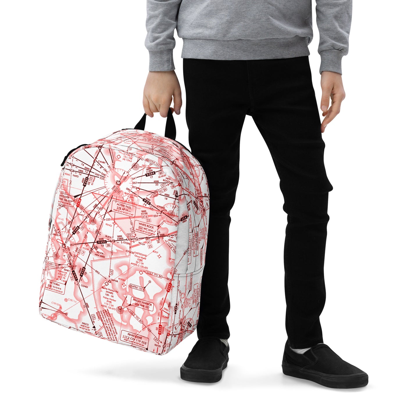Enroute Low Altitude (ELUS1) Minimalist Backpack (red&white)