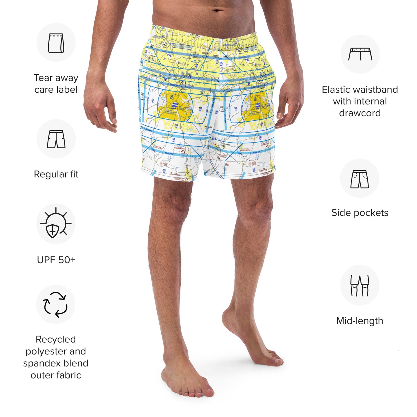 Atlanta Flyway Chart - men's swim trunks