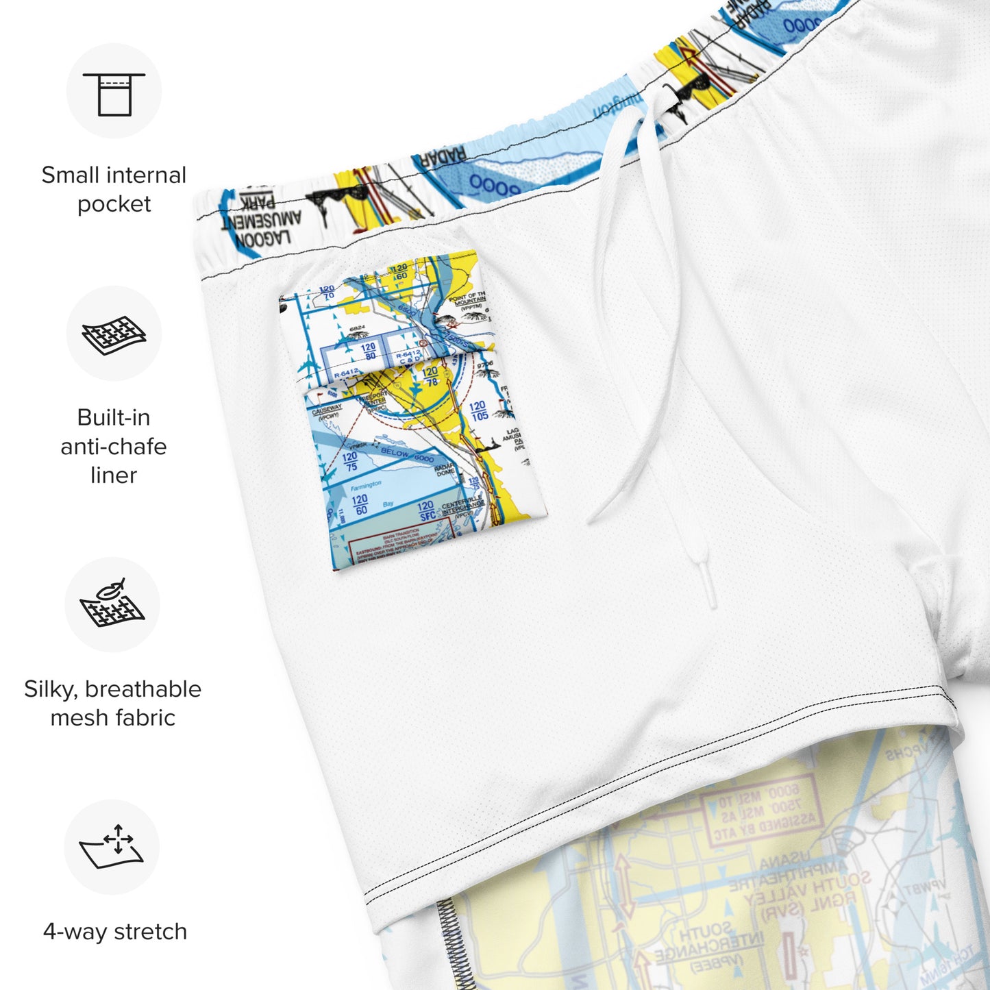 Salt Lake City Flyway Chart - men's swim trunks