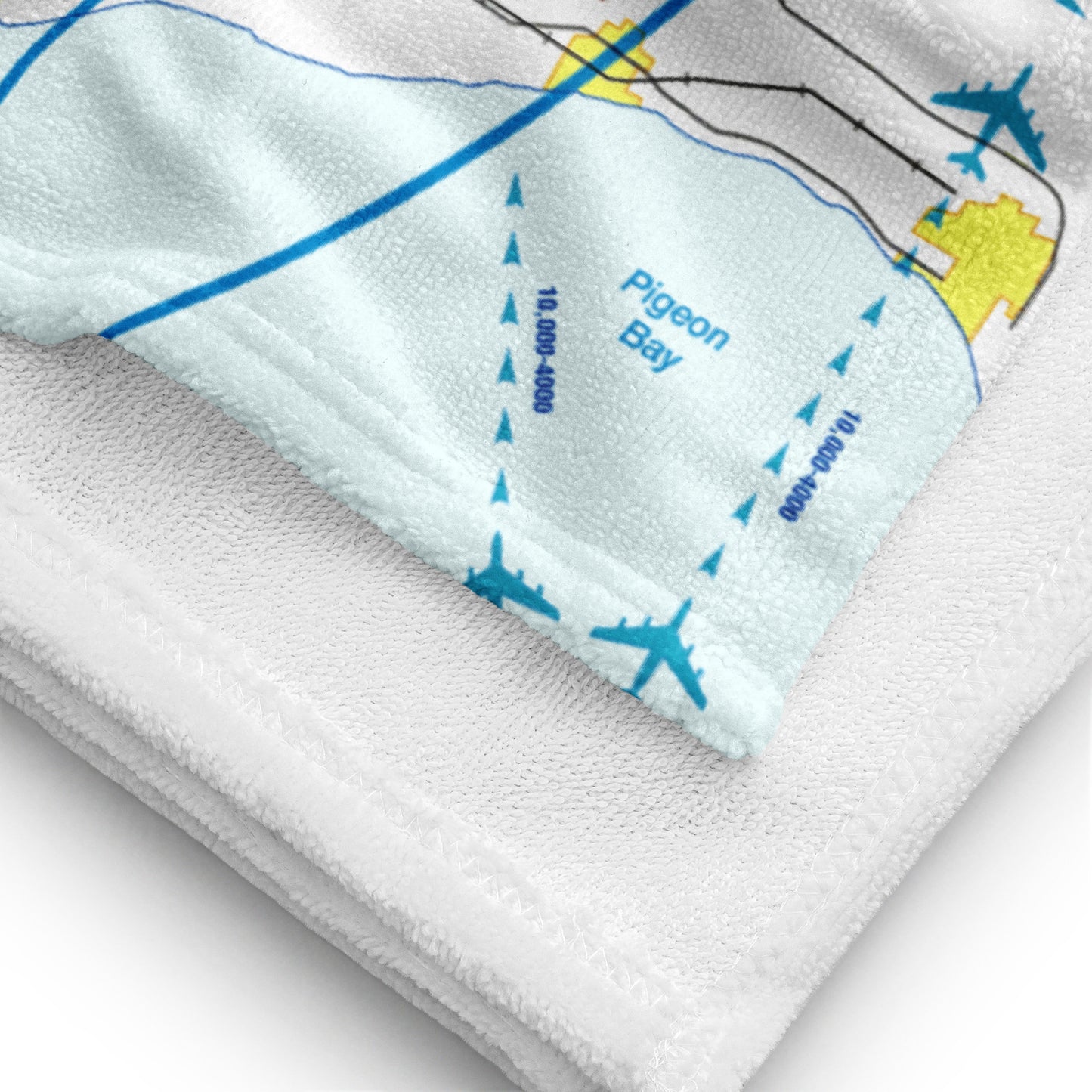 Detroit Flyway Chart beach towel