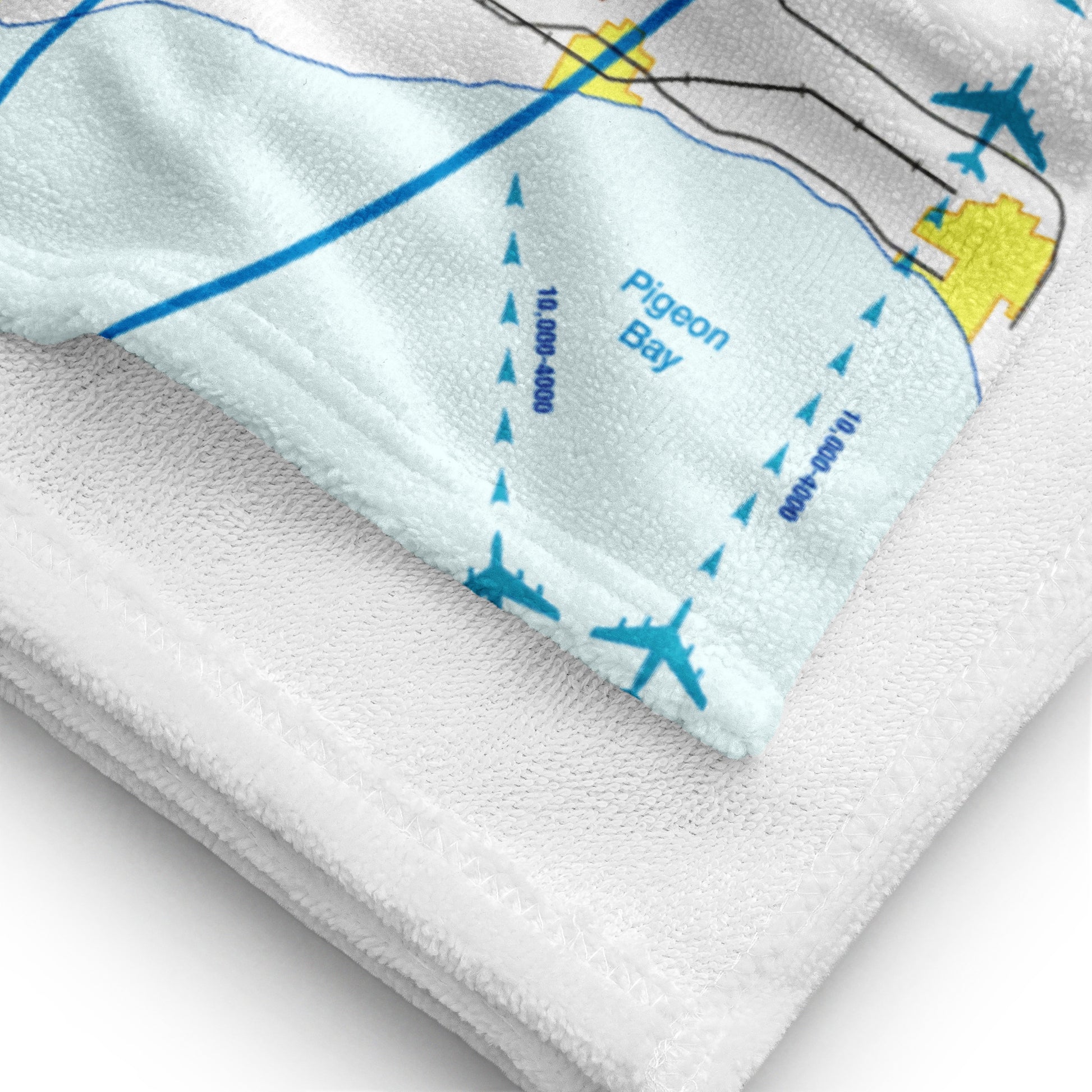 Detroit Flyway Chart beach towel