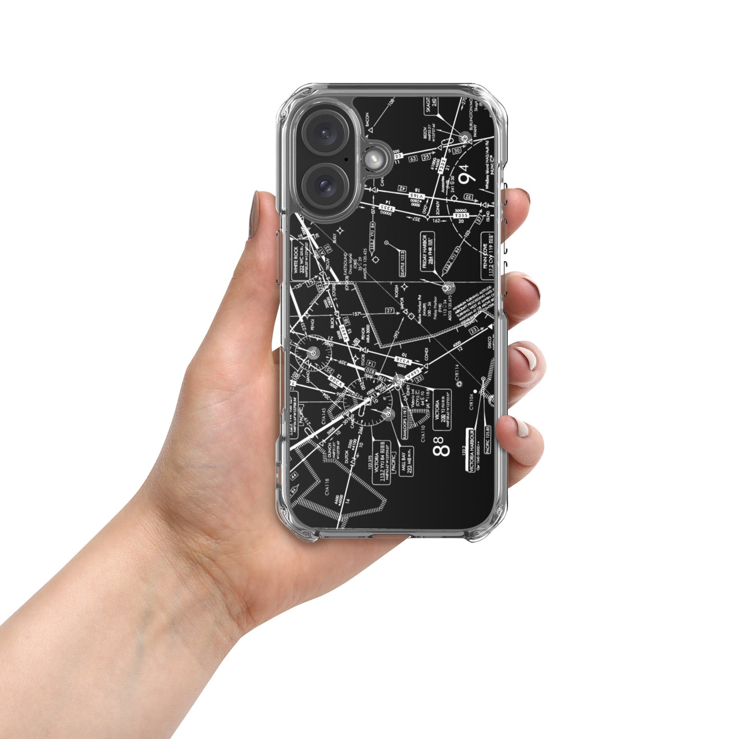Enroute Low Altitude Chart (ELUS1/b&w) case for iPhone (for iPhone 16 series)