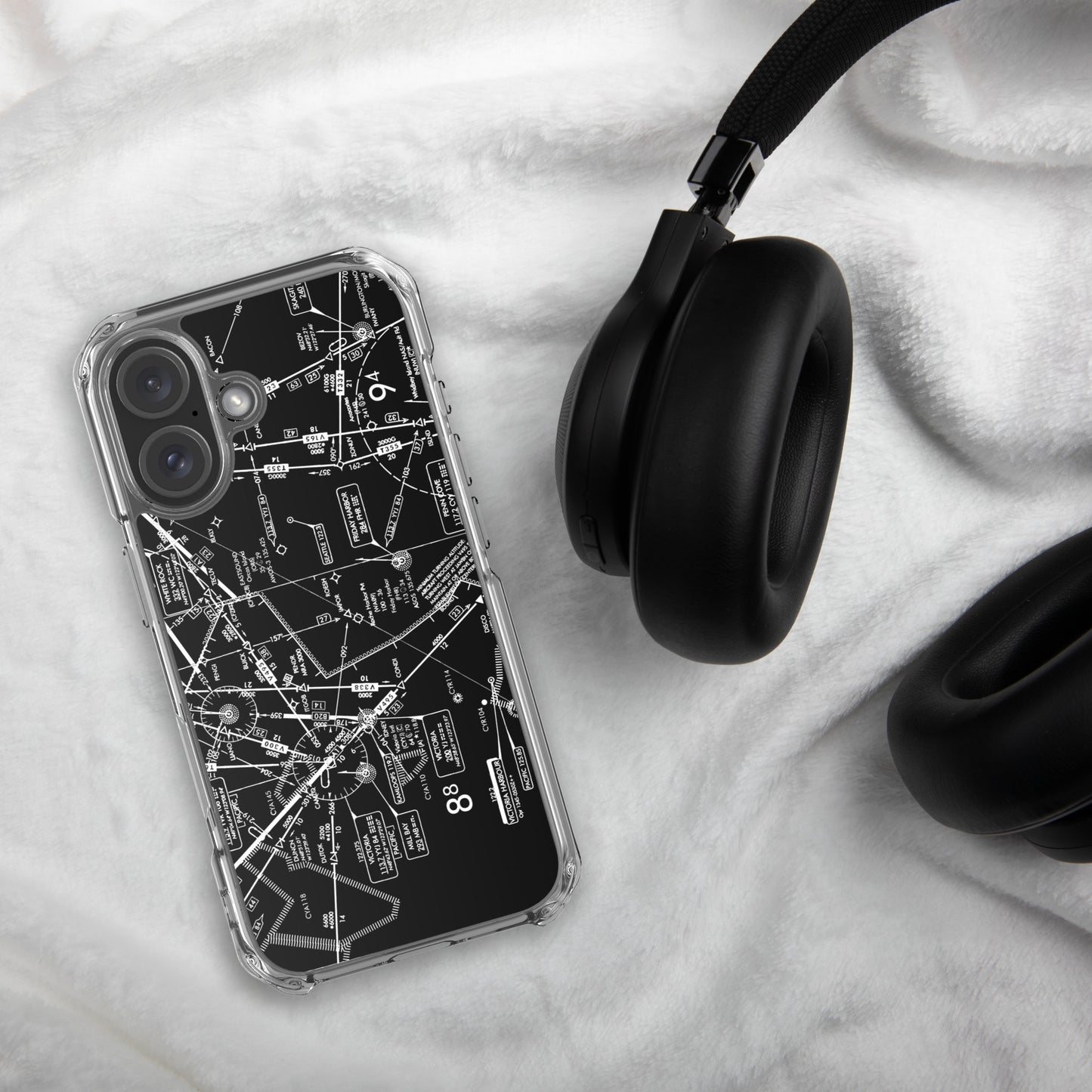 Enroute Low Altitude Chart (ELUS1/b&w) case for iPhone (for iPhone 16 series)