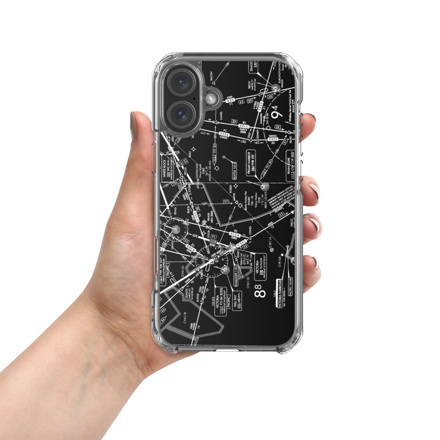 Enroute Low Altitude Chart (ELUS1/b&w) case for iPhone (for iPhone 16 series)