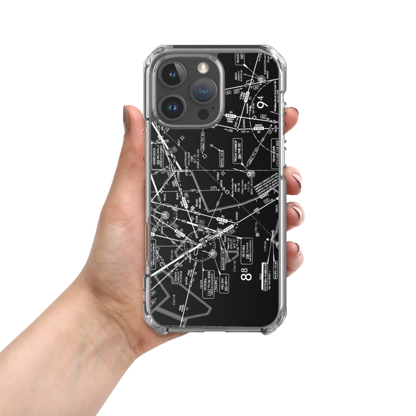 Enroute Low Altitude Chart (ELUS1/b&w) case for iPhone (for iPhone 16 series)