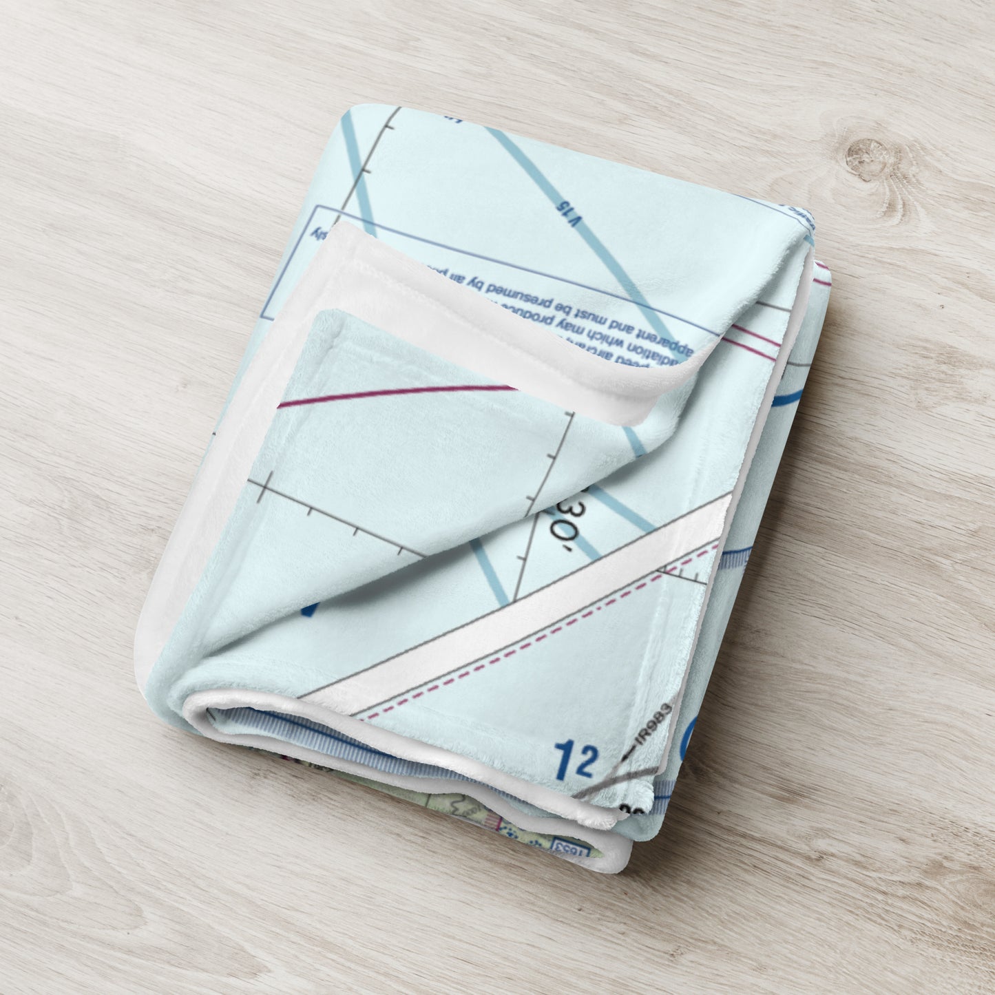 Honolulu Sectional Chart throw blanket