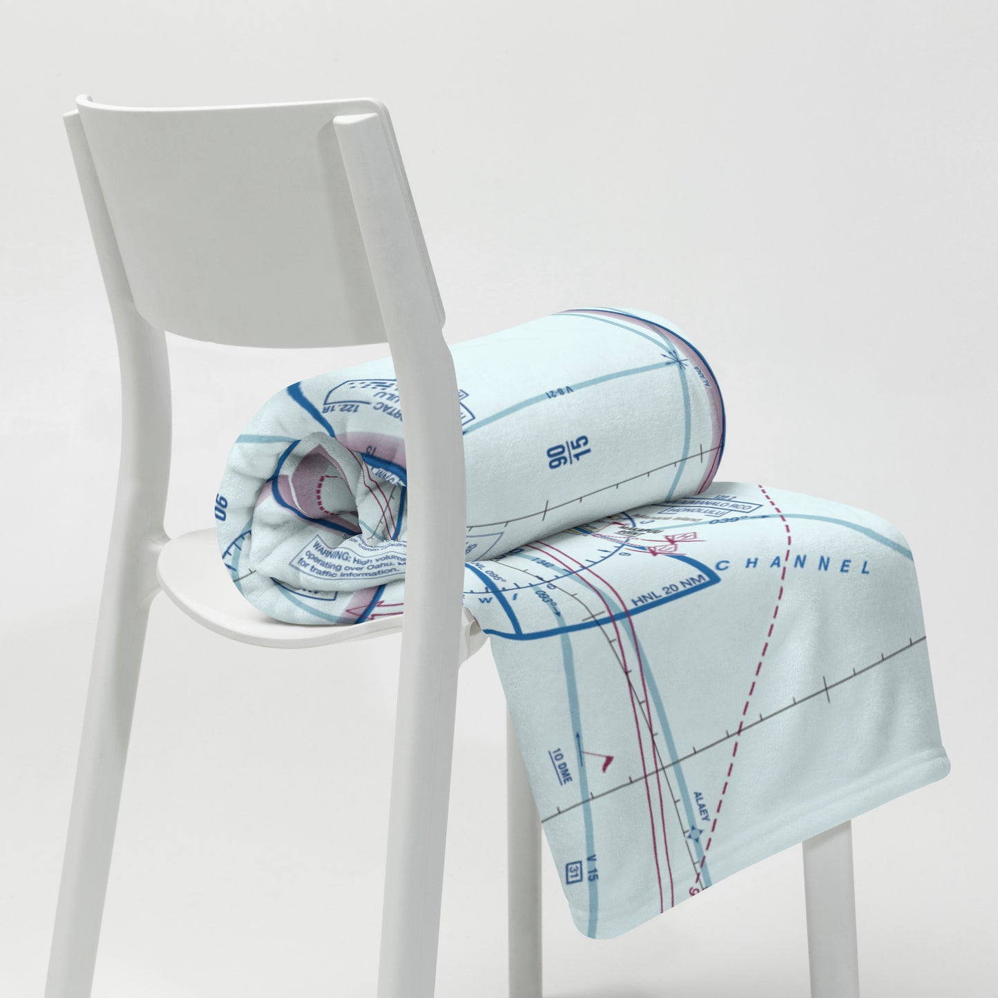 Honolulu Sectional Chart throw blanket